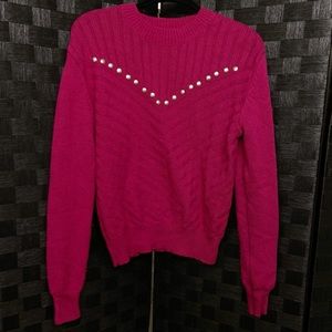Rebecca Minkoff Wool & Cashmere Studded Sweater
